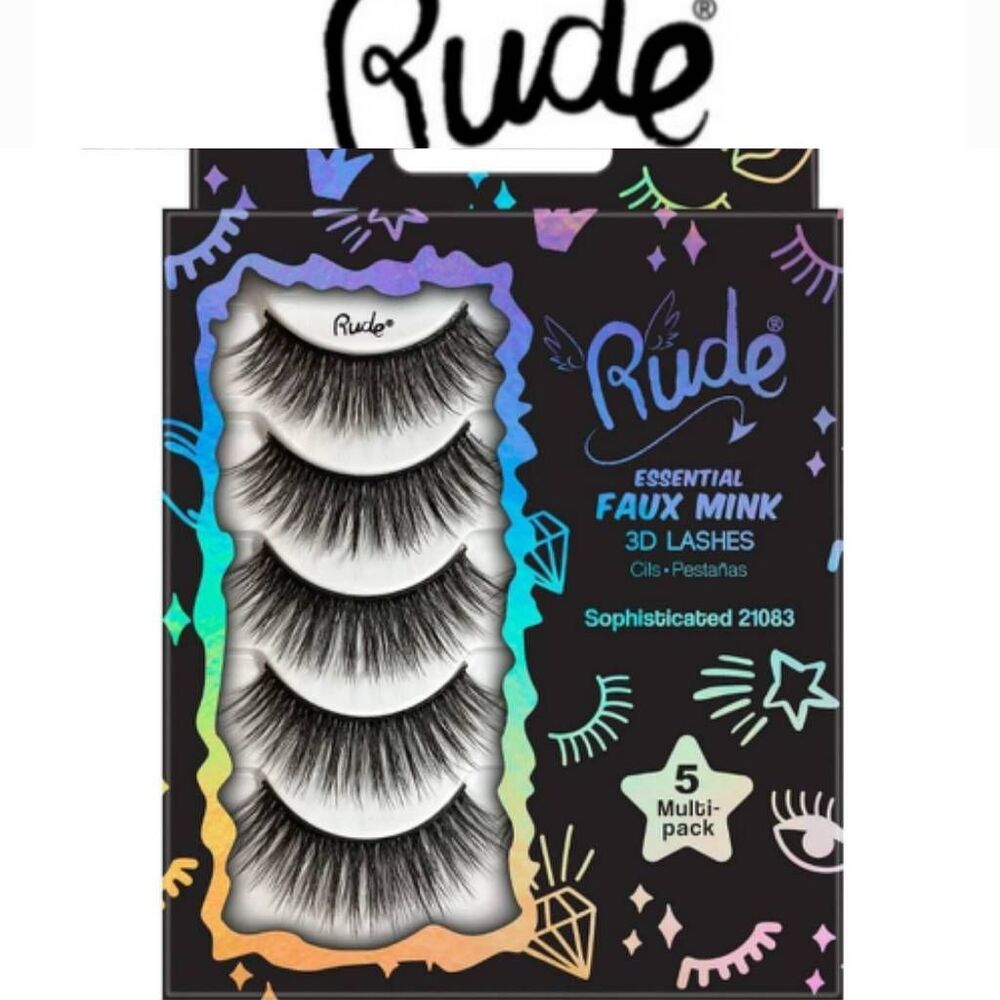 Rude Essential Faux Mink 3D Lashes- 5PR